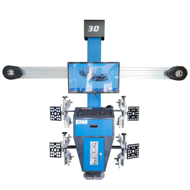 เครื่องตั้งศูนย์ล้อ 3D Mactech รุ่น T-MAX HN-66 เสากล้อง 3D จอแสดงผล และหัวจับล้อพร้อมเป้าวัด 4 ชุด